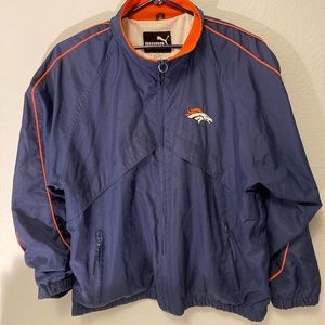 Denver Broncos windbreaker jacket . SZ large